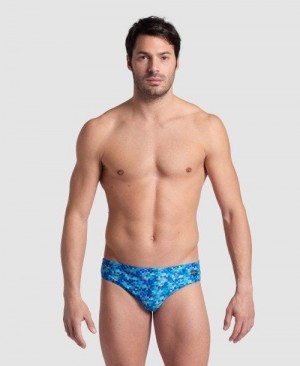 Arena Pool Tiles Swim Briefs Slip Herren Mehrfarbig | 376014NMX