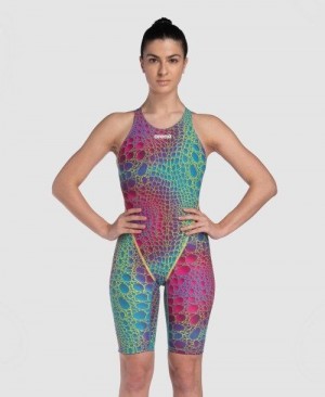 Arena Powerskin St Next Caimano Limited Edition Open Back Bademode Damen Mehrfarbig | 013945WRH