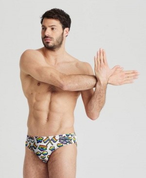 Arena Pride Print Of The Month Brief Slip Herren Mehrfarbig | 204639FUJ