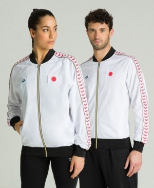 Arena Relax Iv Nations Team Jacket Jacken Herren Weiß | 265701WJP