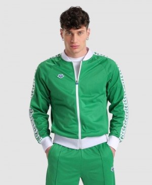 Arena Relax Iv Team Full-zip Jacket Jacken Herren Grün Weiß Grün | 295783NZJ