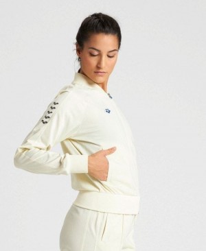 Arena Relax Iv Team Full-zip Jacket Jacken Damen Weiß Weiß | 219670BVY