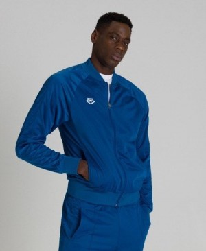 Arena Relax Iv Team Full-zip Jacket Jacken Herren Blau | 204519DOV