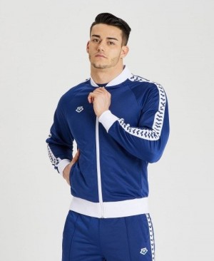 Arena Relax Iv Team Full-zip Jacket Jacken Herren Navy Weiß Navy | 830417WGZ