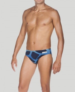 Arena Spider Brief Slip Herren Navy | 568042MFG