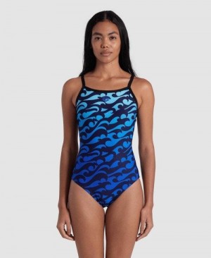 Arena Surfs Up Light Drop Back Swimsuit Badeanzug Damen Mehrfarbig | 590218GAV