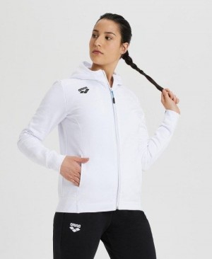 Arena Team Hooded Jacket Panel Jacken Damen Weiß | 095617SBW