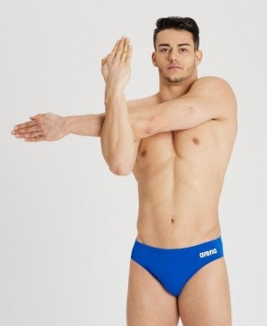 Arena Team Solid Brief Slip Herren Königsblau Weiß | 681720PNA