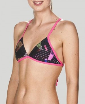 Arena Triangle Feel Top Oberteil Damen Mehrfarbig Rosa | 634297PRS