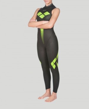 Arena Triwetsuit Sleeveless Neoprenanzug Damen Schwarz | 135469PKB