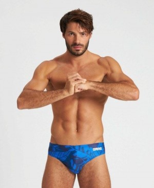 Arena Tropicals Brief Slip Herren Navy Navy Mehrfarbig | 354097XPL
