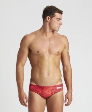 Arena Tropicals Brief Slip Herren Rot Rot Mehrfarbig | 162978TFX