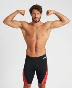 Arena Tropicals Jammer Jammer Herren Schwarz Rot Mehrfarbig | 984176WZV