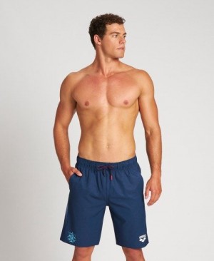 Arena Usa Swimming Team Kit Bermuda Bermudas Herren Navy | 705684QDE