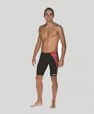 Arena Water Jammer - Maxlife Jammer Herren Schwarz Rot Schwarz | 351246TRH