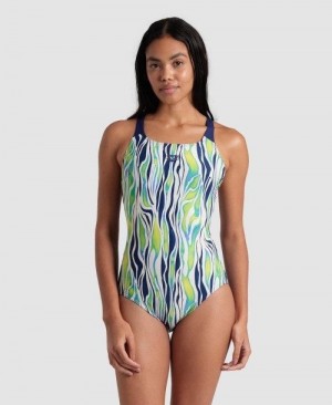 Arena Zebra Stripes Swim Pro Back Swimsuit Badeanzug Damen Mehrfarbig | 749263ZSF